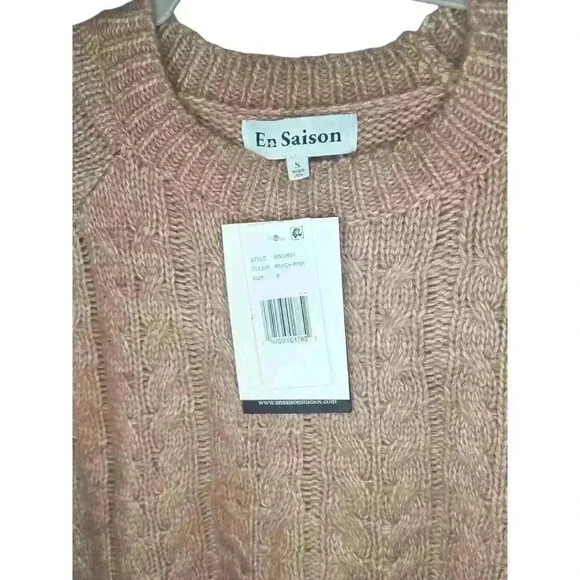 En Saison
Gemma Cable Knit Crew Neck Long Sleeve
Sweater Size Small NWT - Picture 8 of 12